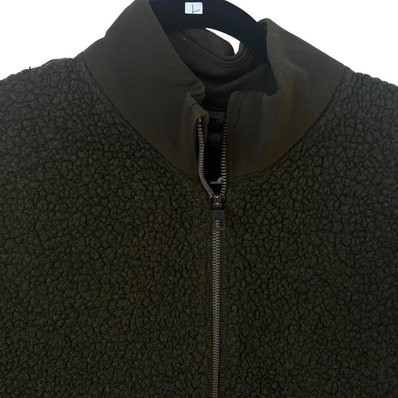 Lululemon Tundra Trek 1/2 Zip Heathered Dark Olive large l jacket sherpa fleece - Picture 6 of 12
